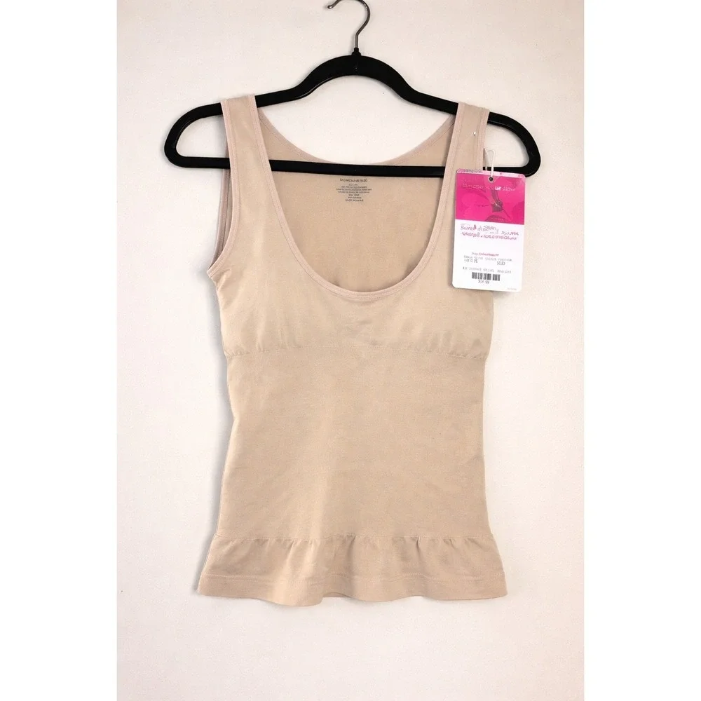 Fashion Bug Secret Slimmer Cutout Camisole Nude Shapewear Tank Top Womens 2X NEW